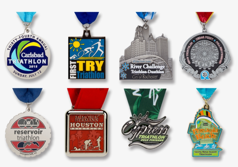 Triathlon Custom Medals Collection - Custom Medal, transparent png download