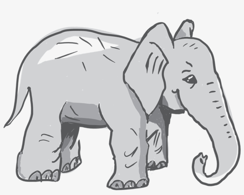 Elephant, Agile, Animal, Sketch, Requirements, Story - Indian Elephant, transparent png download