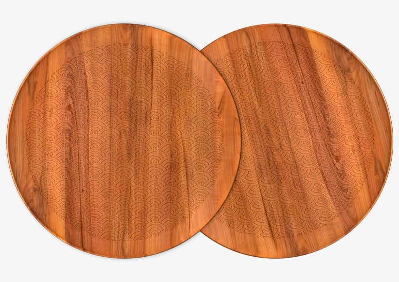 2 Platos Madera Nami - Plato De Madera Png, transparent png download