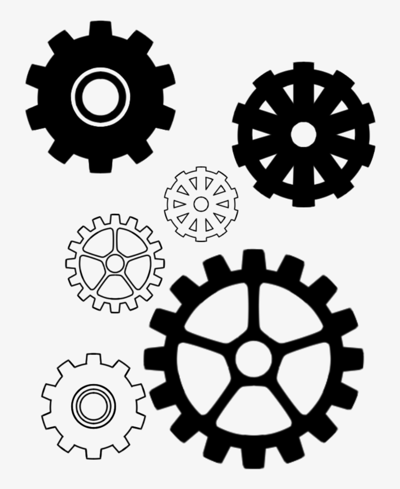 Gears Pattern - Ford Transit Kontrolki Oznaczenia, transparent png download