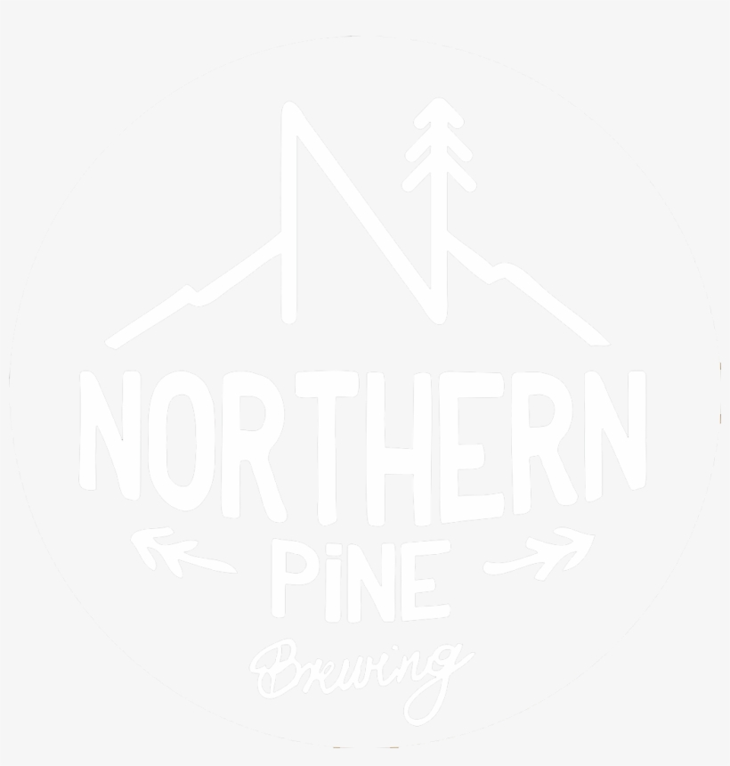 Northern Pine Brewing Logo White - Circle, transparent png download
