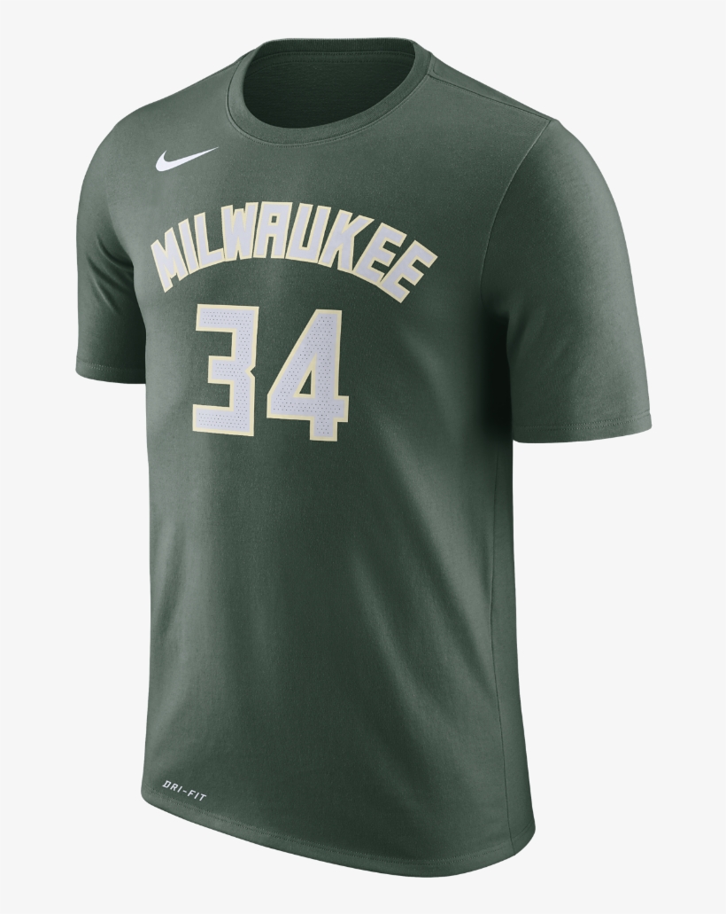 Giannis Antetokounmpo Milwaukee Bucks Nike Dry Men's - Active Shirt, transparent png download