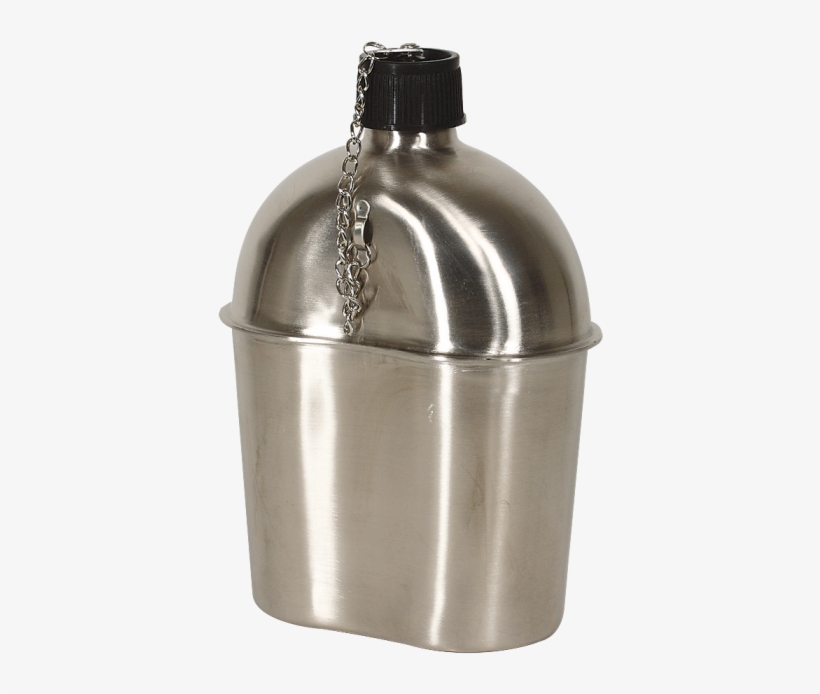 02 0123055000 Wwii Style Canteen Stainless Steel - Lid, transparent png download