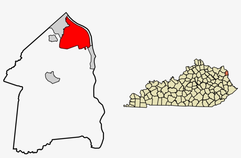 Png Library Download Ashland Wikipedia - Map Of Kentucky, transparent png download