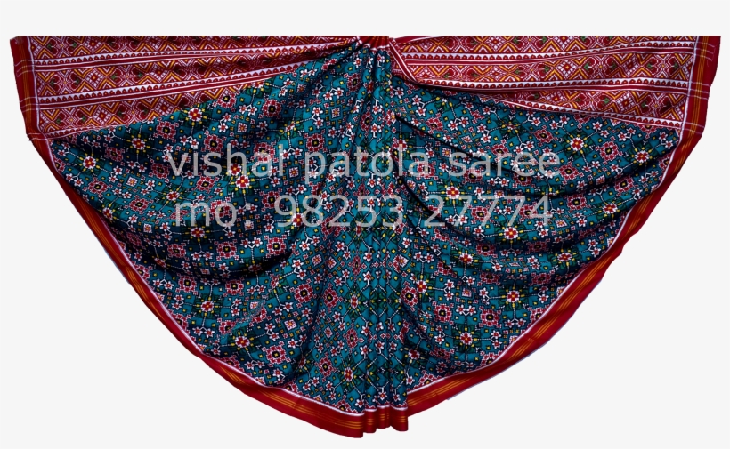 Traditional Double Ikat Patola Saree - Motif, transparent png download