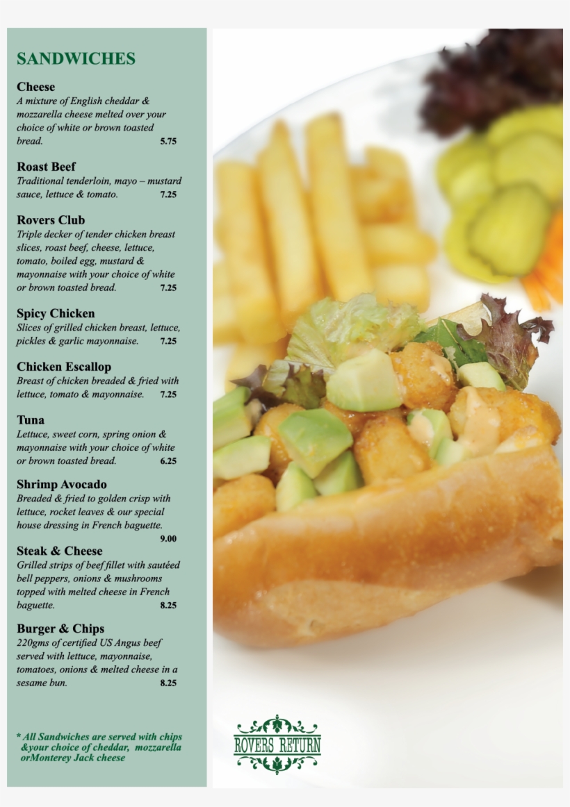 Desserts - Rovers Return Aqaba Menu, transparent png download