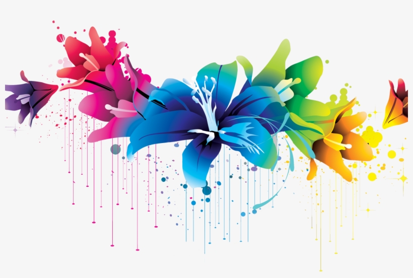 Flowers Borders Png Transparent Flowers Borderspng - Flower Psd, transparent png download