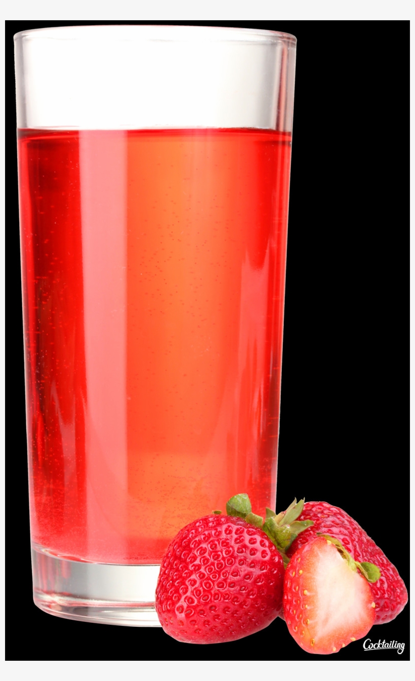 Juice Is A Beverage Made From The Extraction Or Pressing - Strawberry, transparent png download