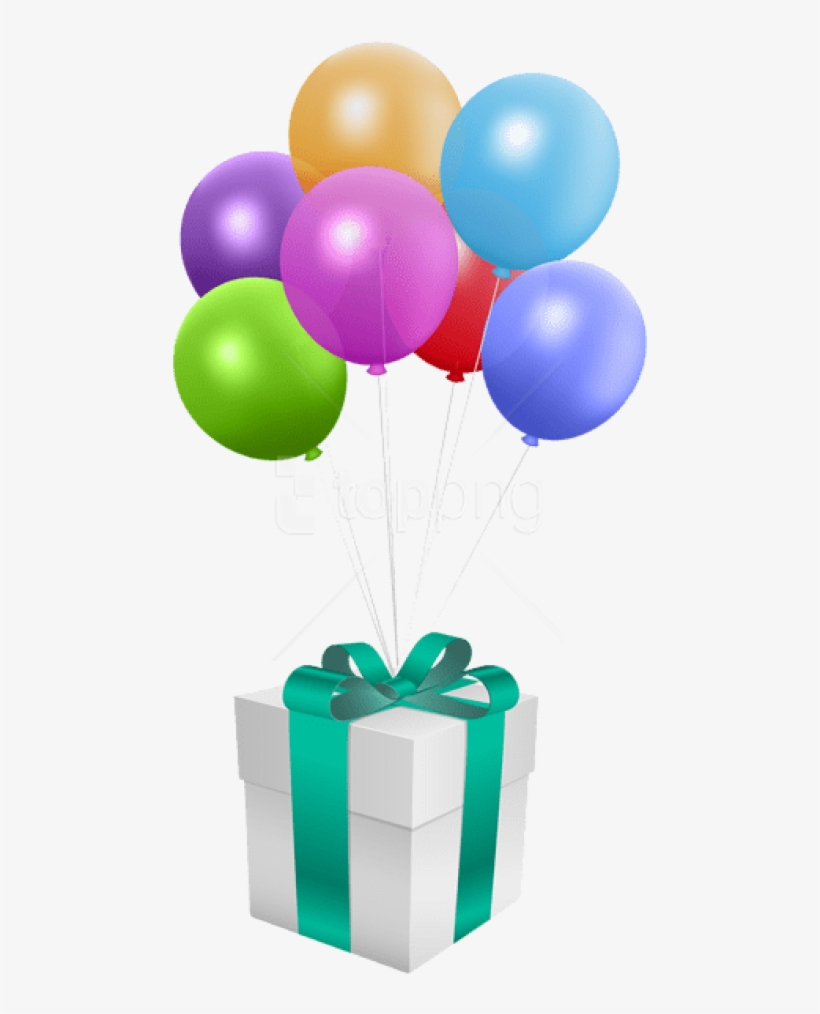 Free Png Download Gift With Balloons Transparent Png - Birthday, transparent png download