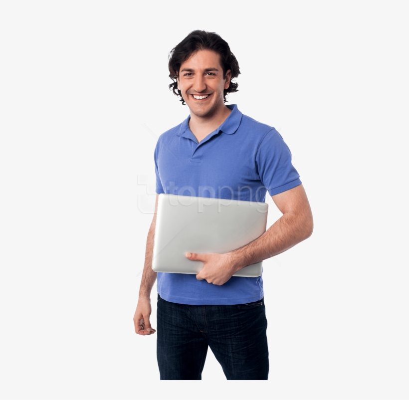 Free Png Download Men With Laptop Png Images Background - Men Laptop Png, transparent png download