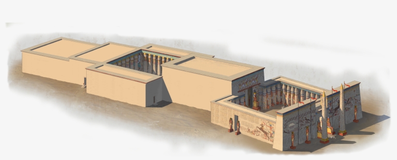 Akhenaten's Long Temple - Building City Of Akhenaten, transparent png download