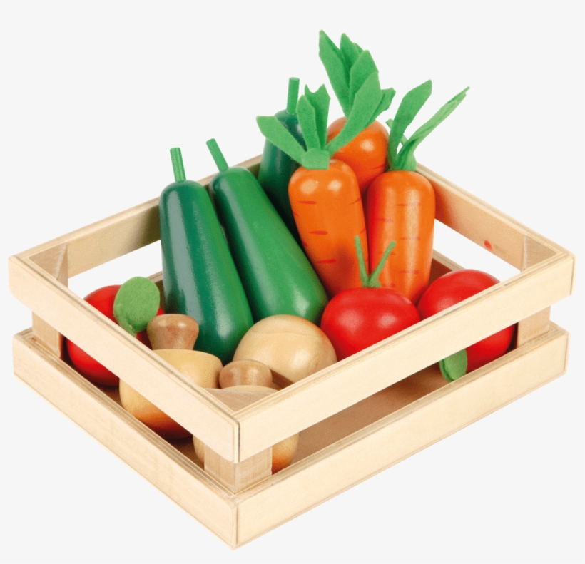 Five A Day Wooden Veg Box - Vegetable, transparent png download