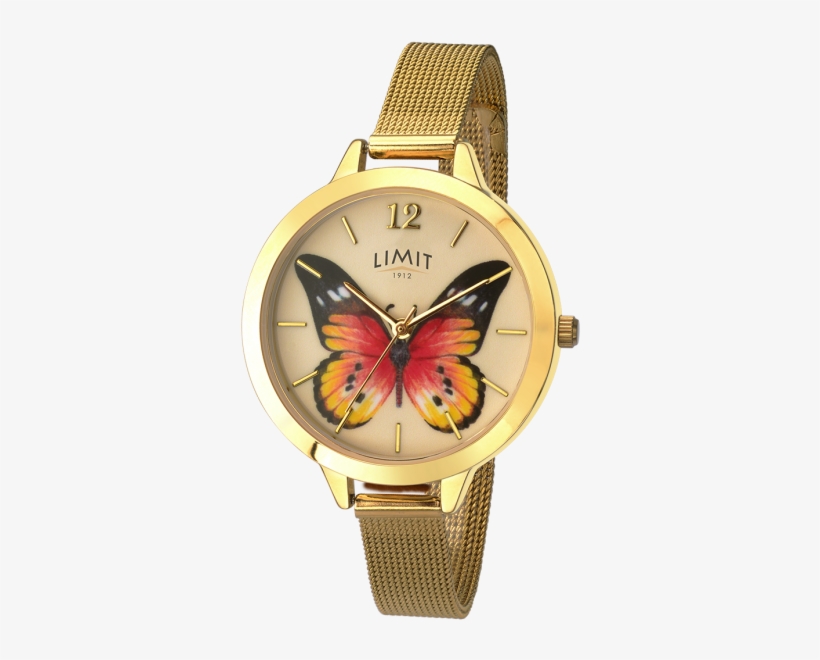 Ladies Limit Gold Coloured Delicate Print Stainless, transparent png download