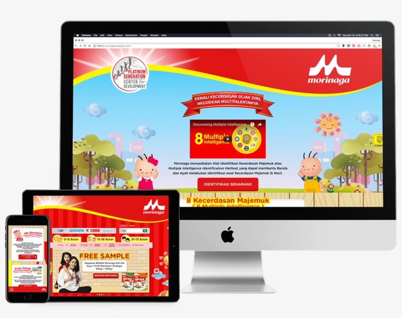 Morinaga Multiple Intelligence Artwork Mobile - Online Advertising, transparent png download