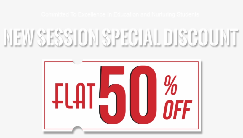 Flat 50% Discount On All Jee, Neet, Cbse & Foundation - Coquelicot, transparent png download
