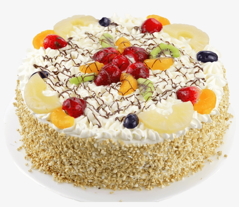 Slagroom Cake - Fruit Cake, transparent png download