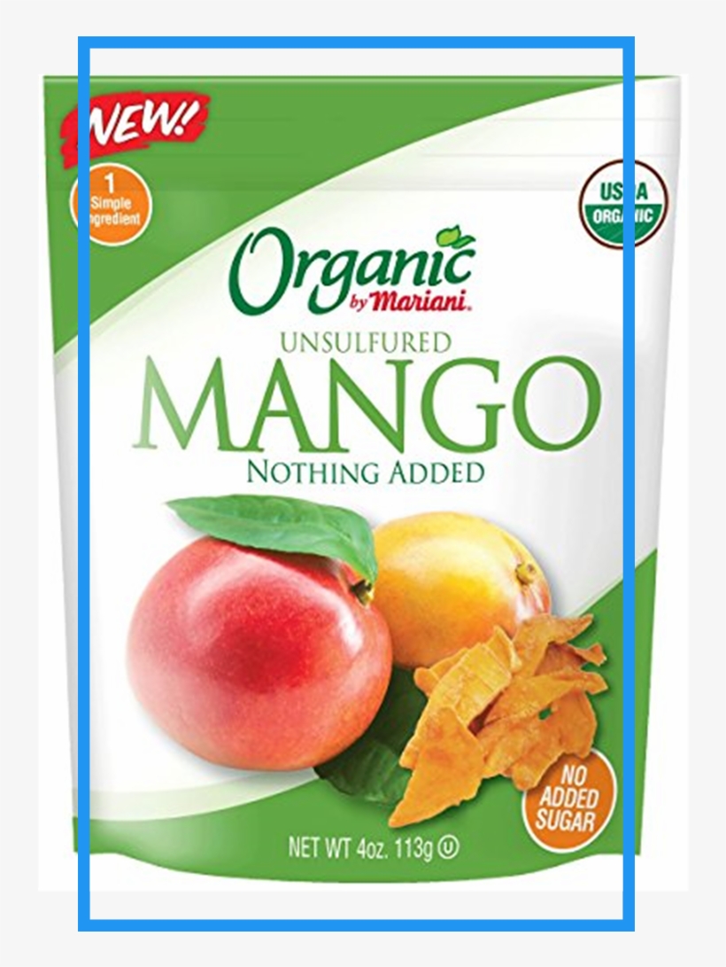 Mariani Organic Dried Mango 4oz Pack Of 12 - Mango, transparent png download