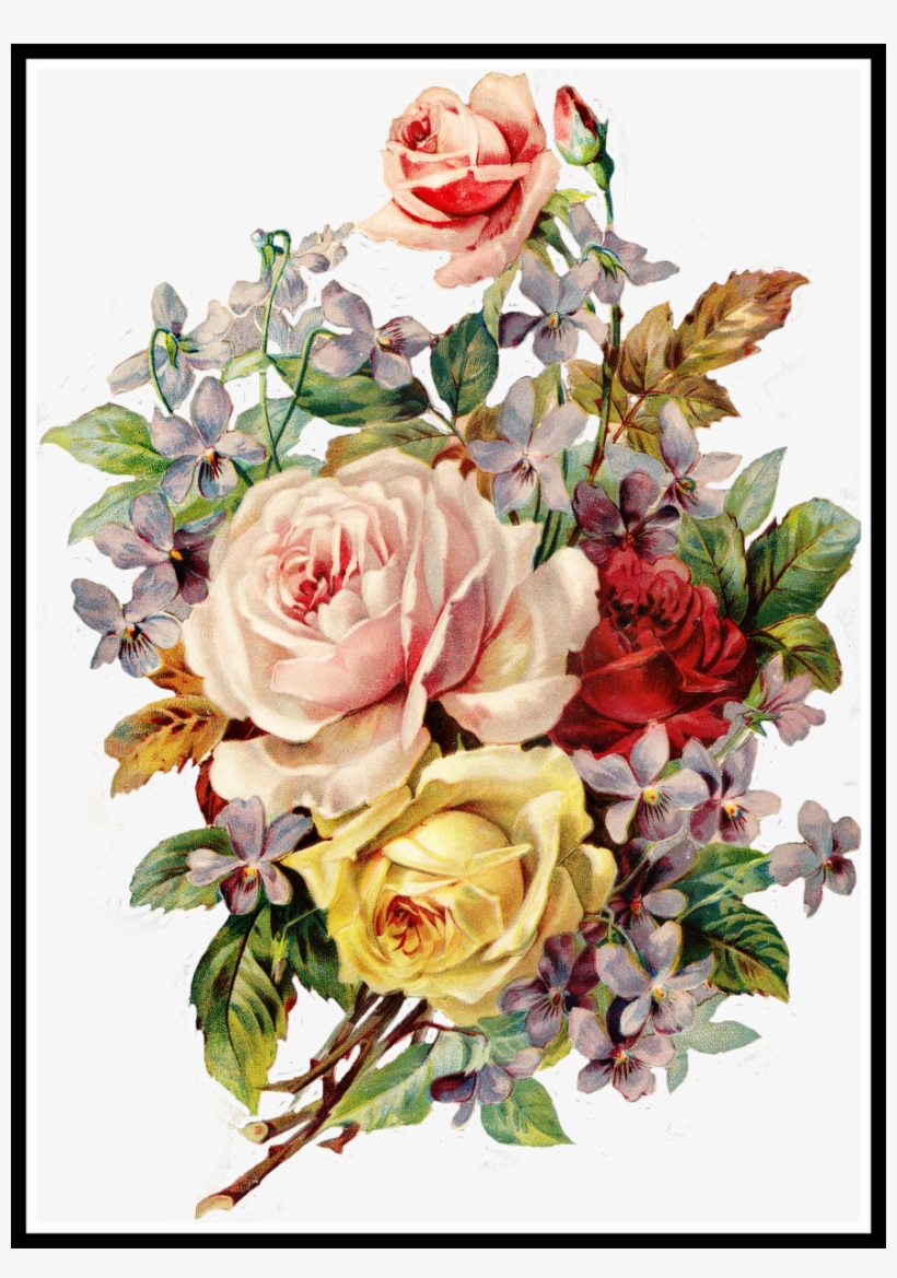 Incredible Fotki Yandex Ru Get Of Colored Pencils Single - Vintage Flowers Transparent Background, transparent png download