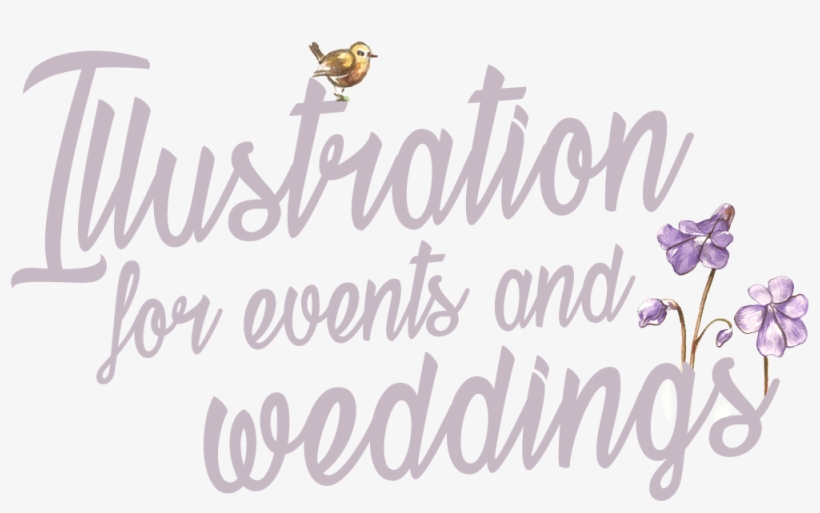 Illustration For Weddings And Events - Lavender, transparent png download