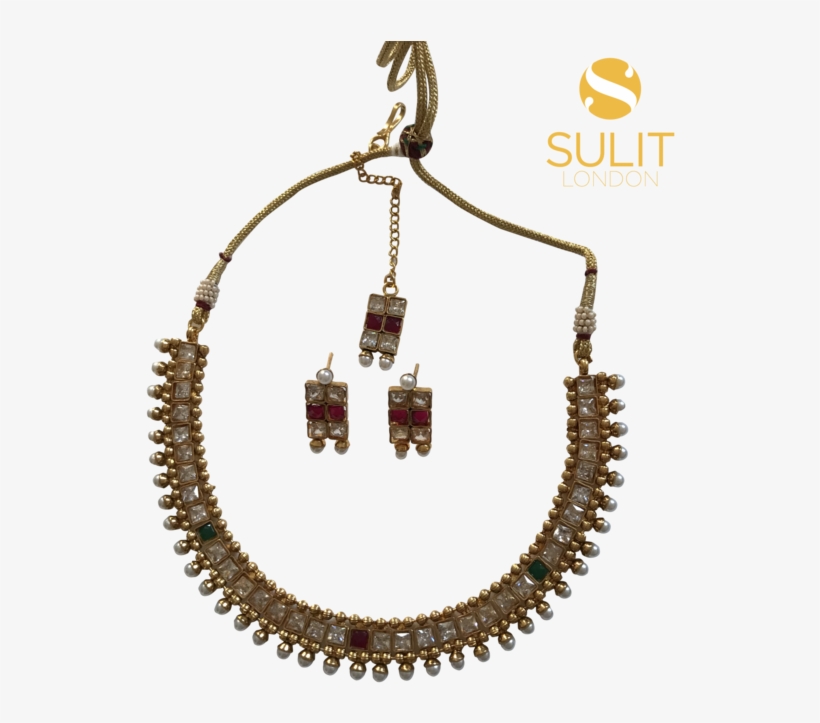Cz Necklace With Pearl Dropping - Ring Gears, transparent png download
