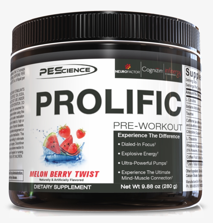 Prolific Pre Workout, transparent png download