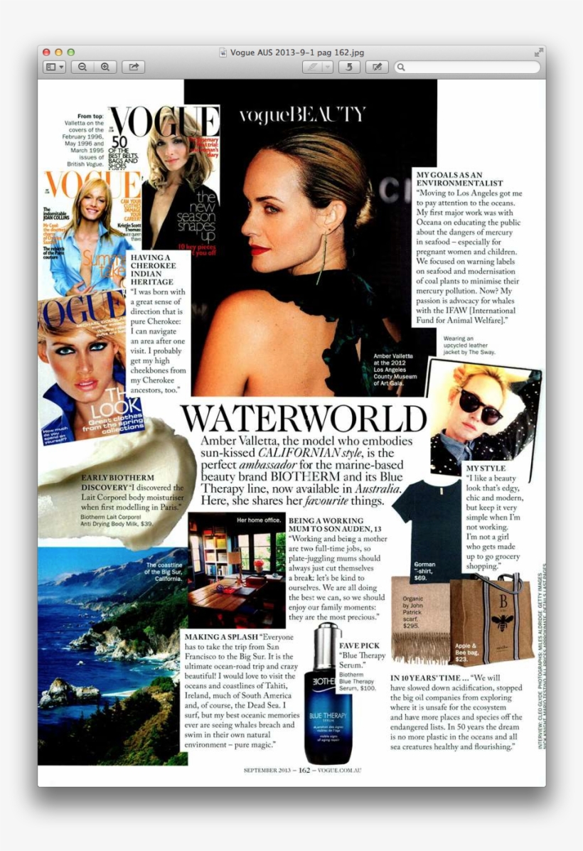 Amber Valetta / Vogue Australia / Organic By John Patrick - Flyer, transparent png download