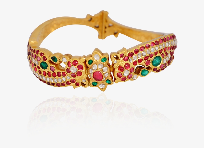 Ruby Emerald Ethnic Bracelet - Bracelet, transparent png download