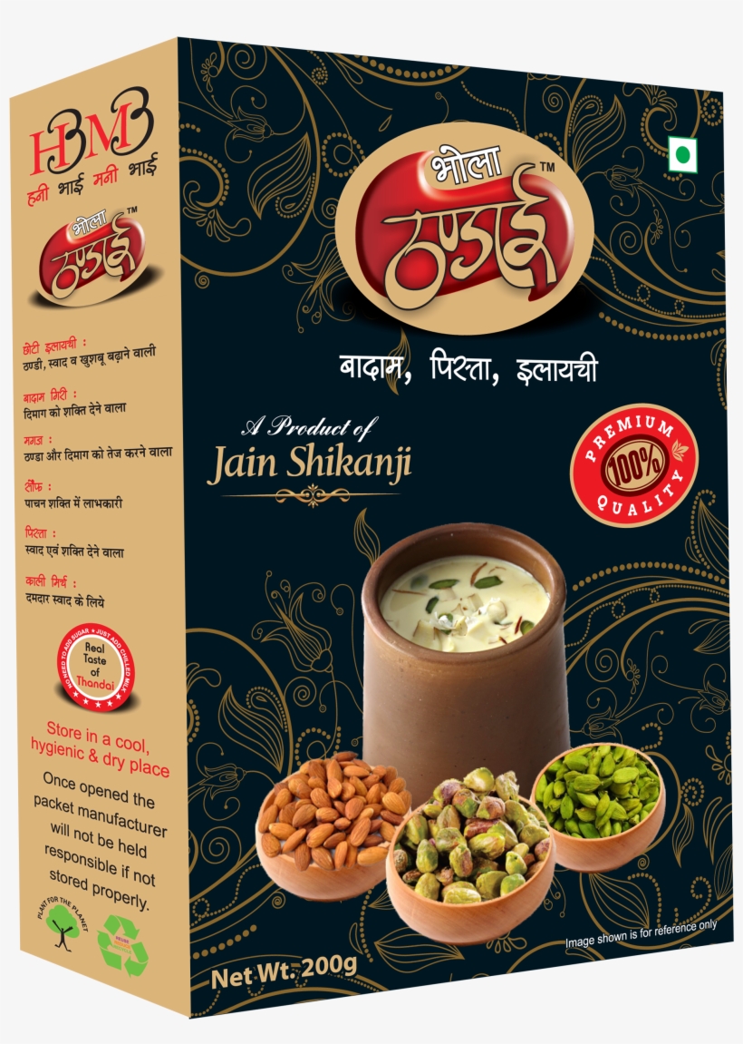 Bhola Thandai Jain Shikani Masala - Malai, transparent png download