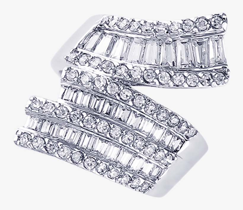 Designer Bridal Ring - Silver, transparent png download