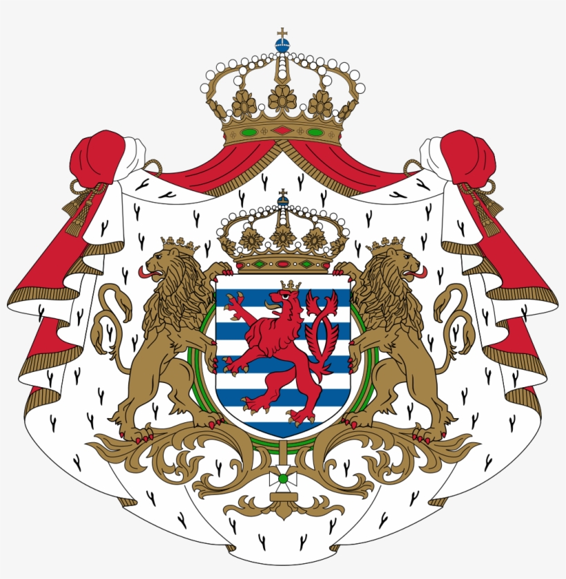 Luxembourg Flag Coat Of Arms, transparent png download