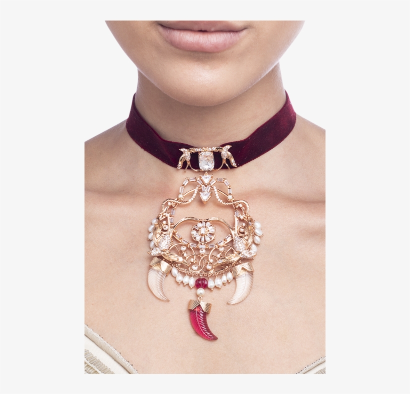 Eden's Arbour Velvet Necklace - Choker, transparent png download