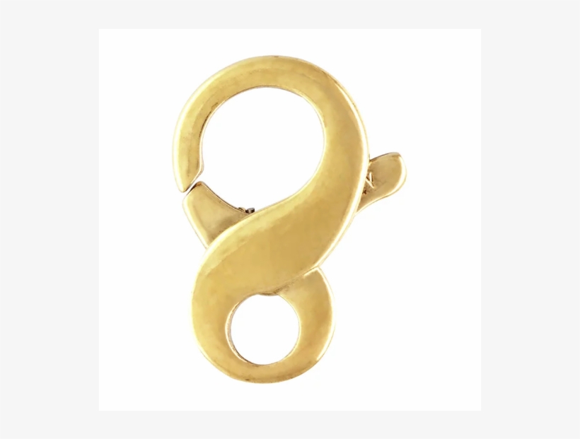 Infinity Trigger Clasp Yellow Gold - Body Jewelry, transparent png download