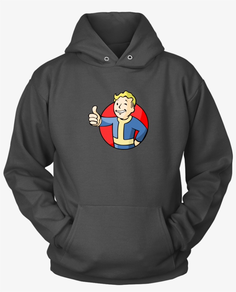 Fallout Vault Boy Thumbs Up Hoodie - T-shirt, transparent png download
