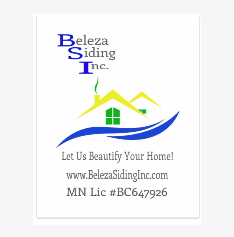 Beleza Siding Inc - Graphic Design, transparent png download