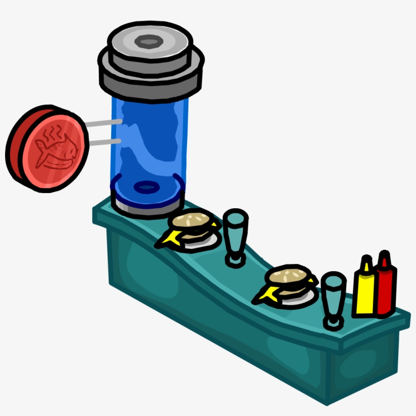 Diner Counter - Club Penguin Party Furniture Ids, transparent png download