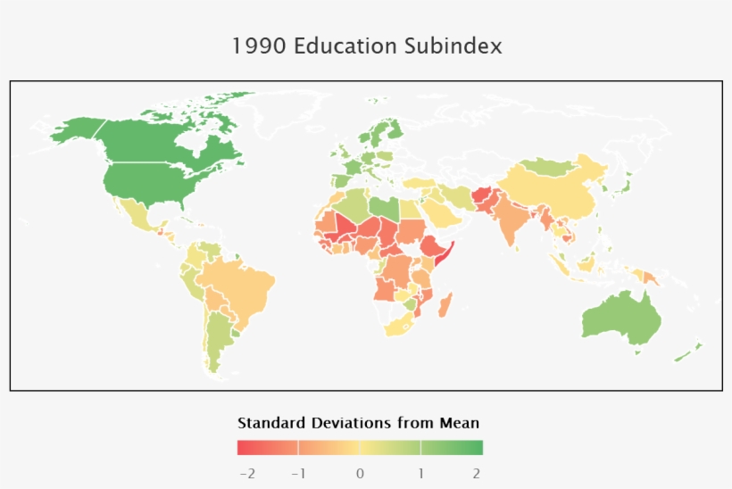 1990 Wisp Education - World Map, transparent png download