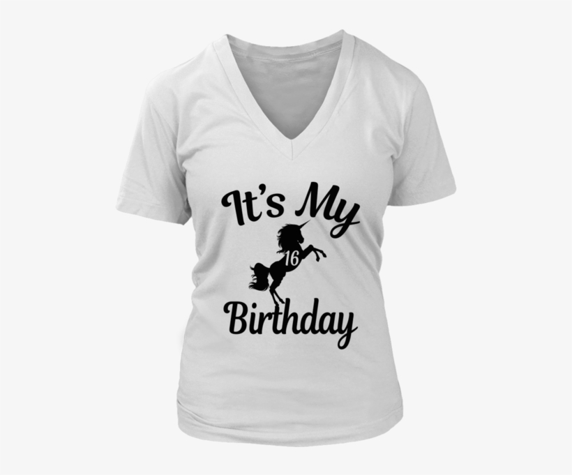 Magical It's My 16th Birthday Girl Black Unicorns 16 - Shot Put, transparent png download