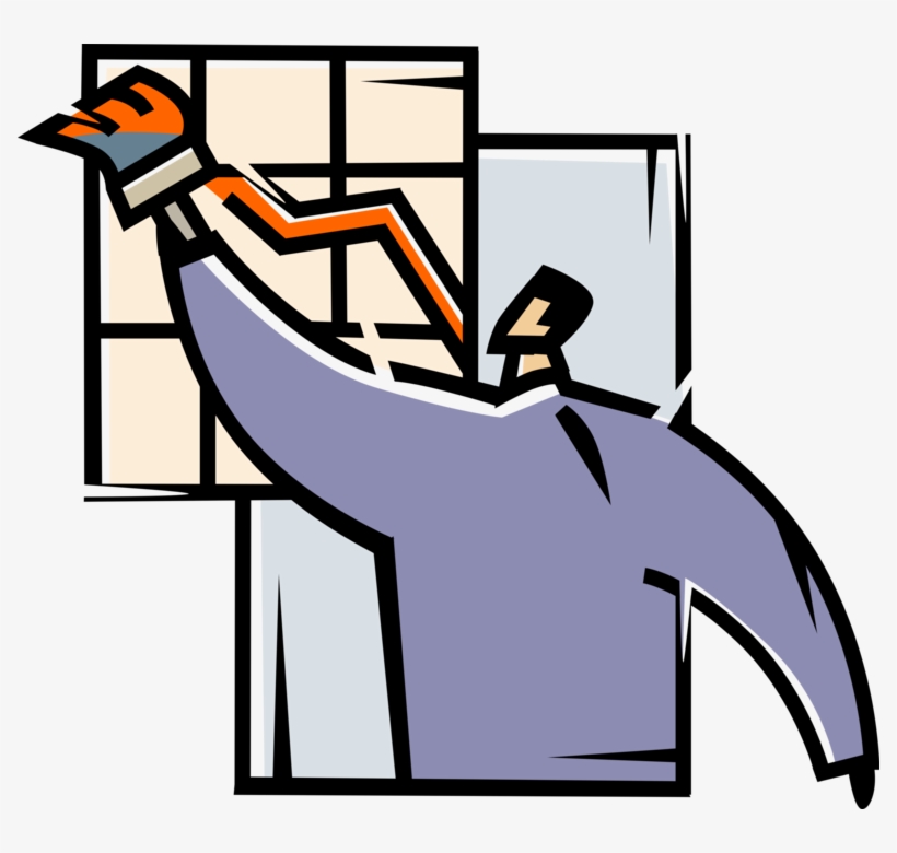 Vector Transparent Library Charts Success With Paintbrush, transparent png download