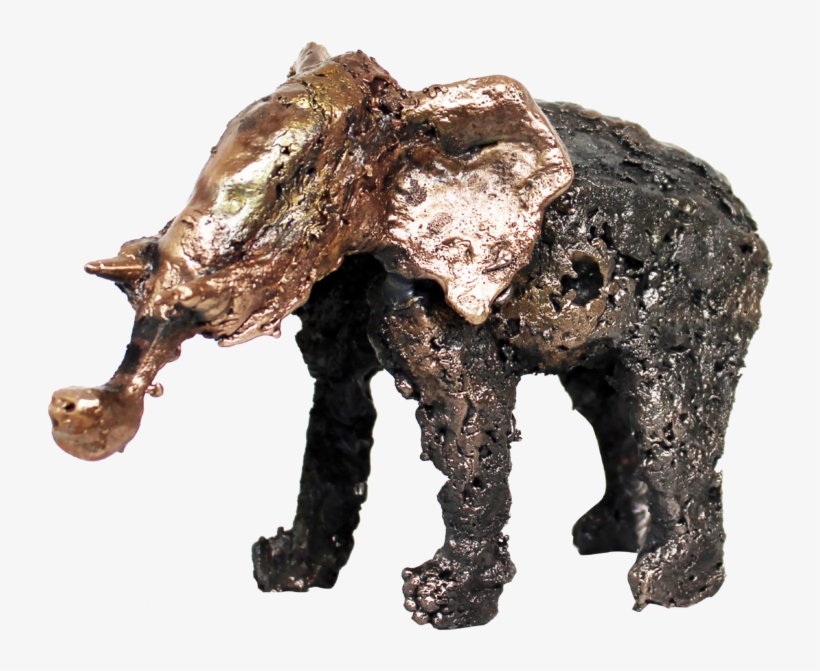 Éléphant Onyx Philippe Buil Sculpture Bronze, Steel - Statue, transparent png download