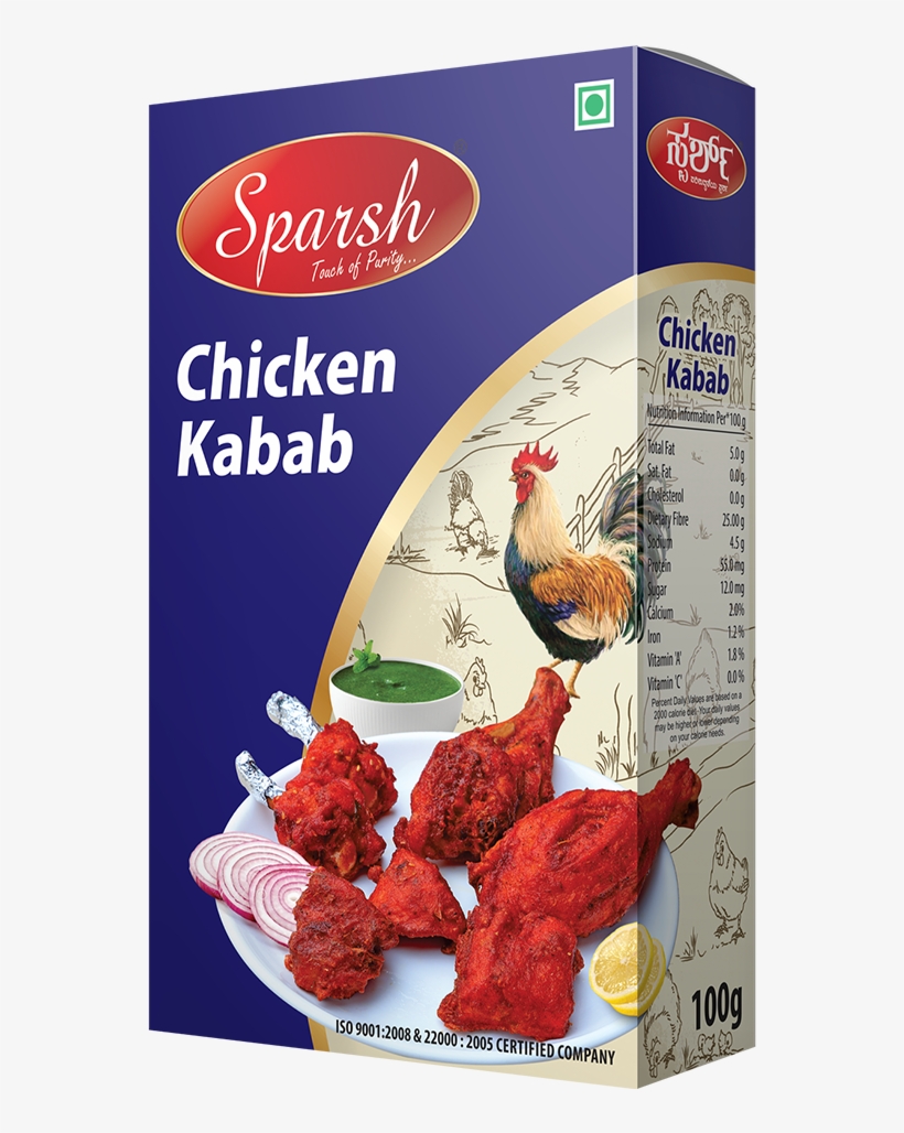Home Non Veg Masala - Sparsh Chicken Kabab Masala, transparent png download