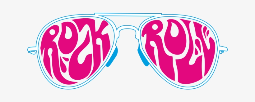 Rock N Roll Glasses - Illustration, transparent png download