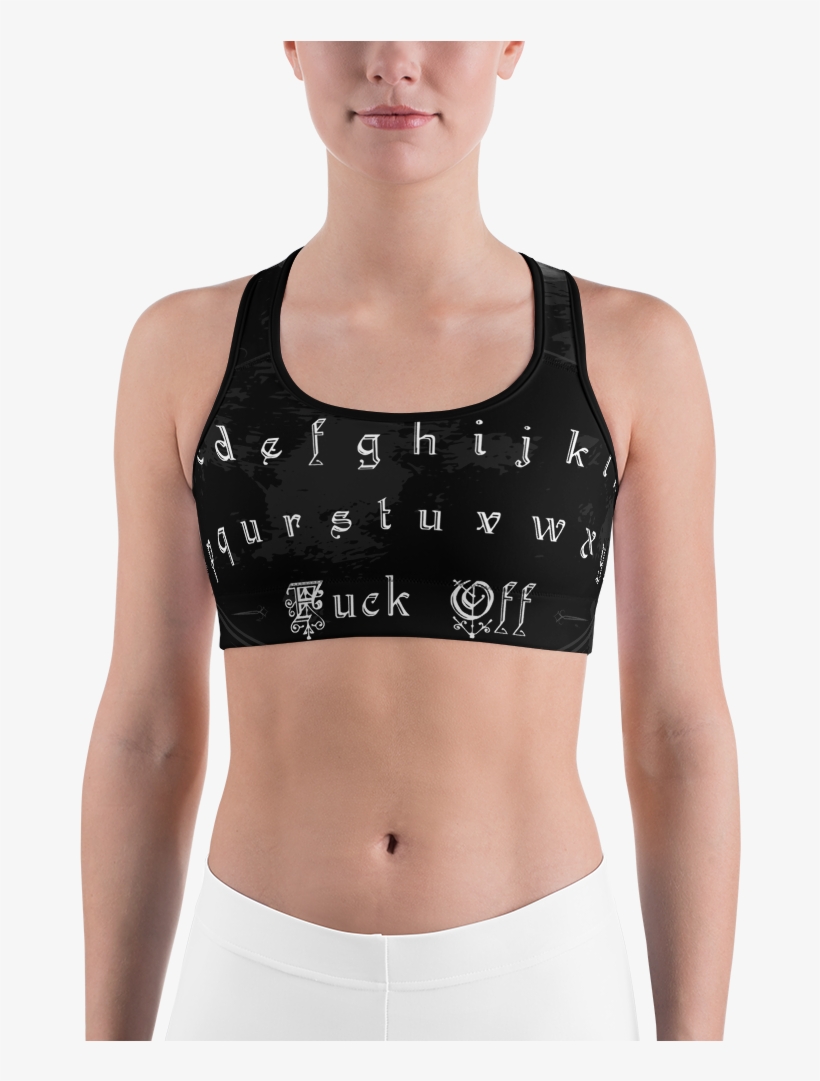 Ouija Moon Board Sports Bra - Bra, transparent png download