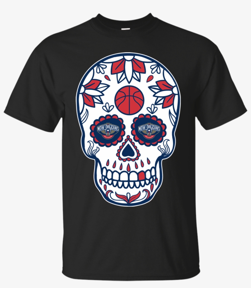 New Orleans Pelicans Basketball Sugar Skull Day Of - Rick And Morty Van Gogh Shirt, transparent png download