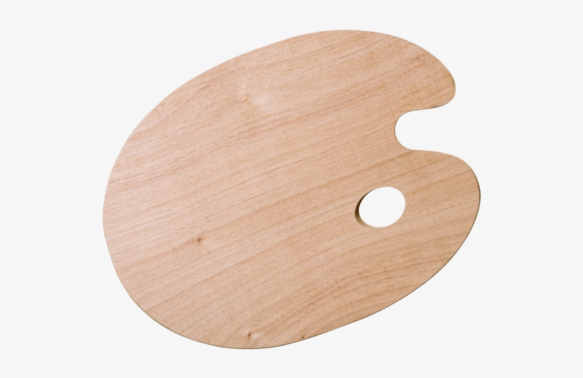 Wooden Painter's Palette - Plywood, transparent png download