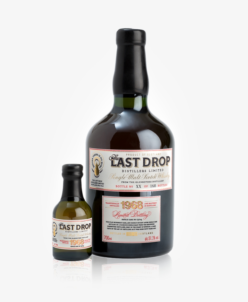 Bottles 0026 Last Drop 68 Sm - Glass Bottle, transparent png download