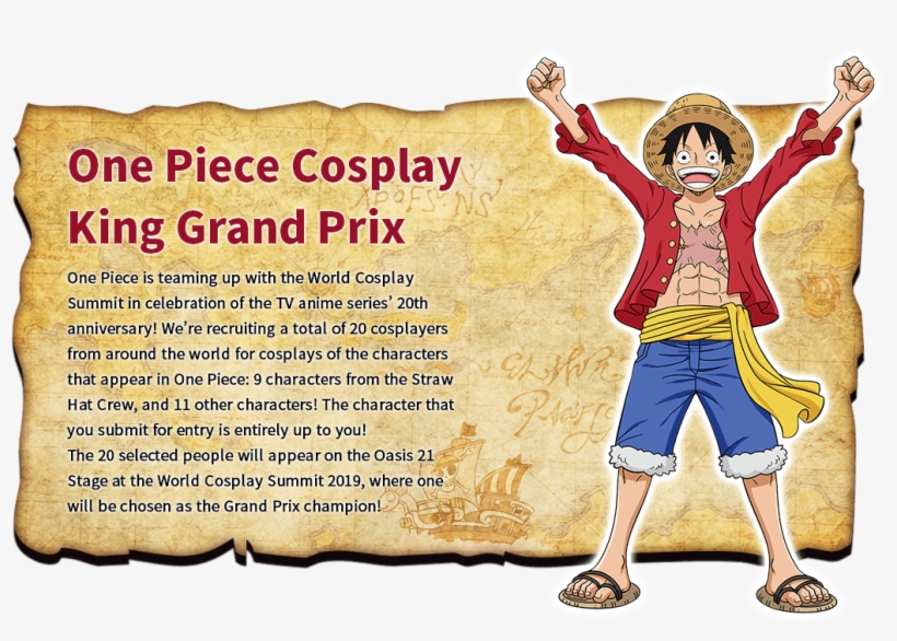 One Piece Cosplay King Grand Prix Summary - Poster, transparent png download