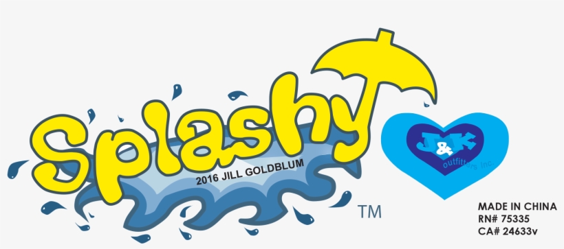 Splashy Rainwear - Graphic Design, transparent png download