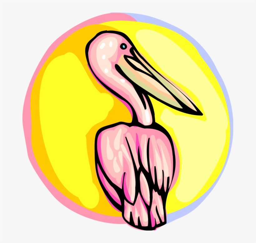 Clip Art Black And White Stock Pelican Vector Cartoon, transparent png download