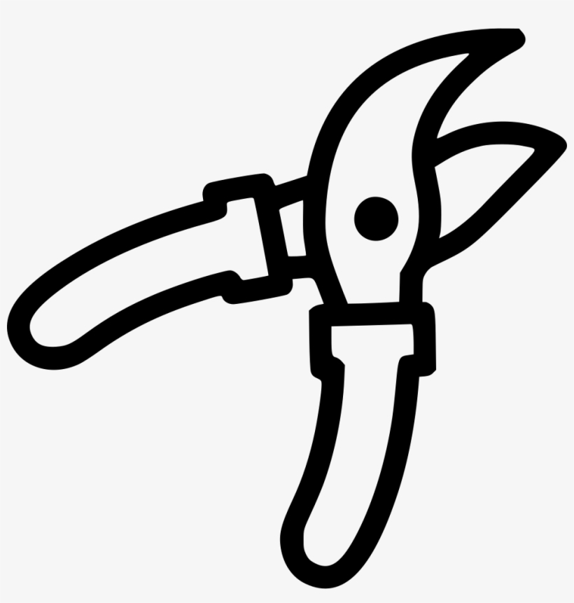 Png File Svg - Garden Scissors Black And White, transparent png download