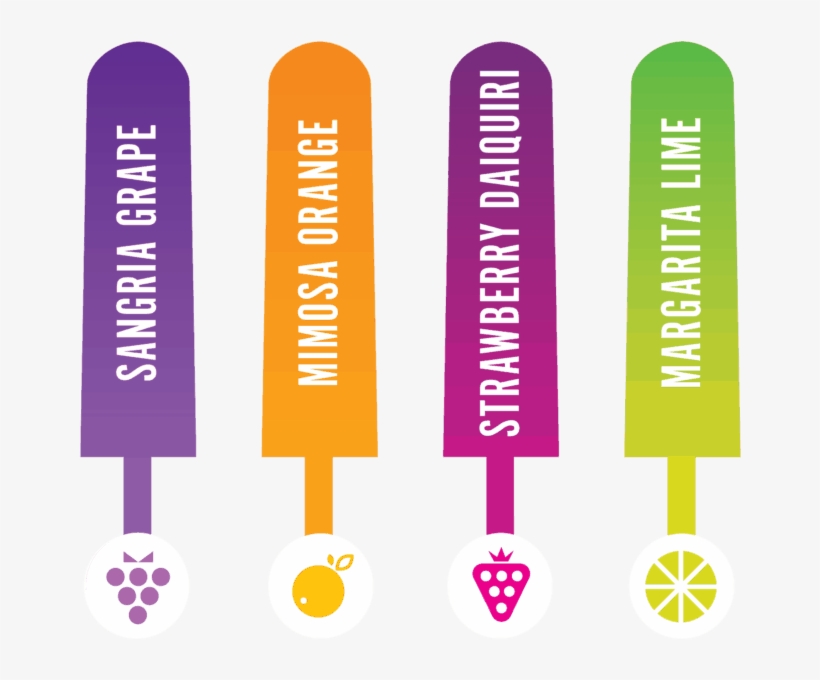 Wine Infused Ice Pops For Social Ice Cream Parties - Graphic Design, transparent png download